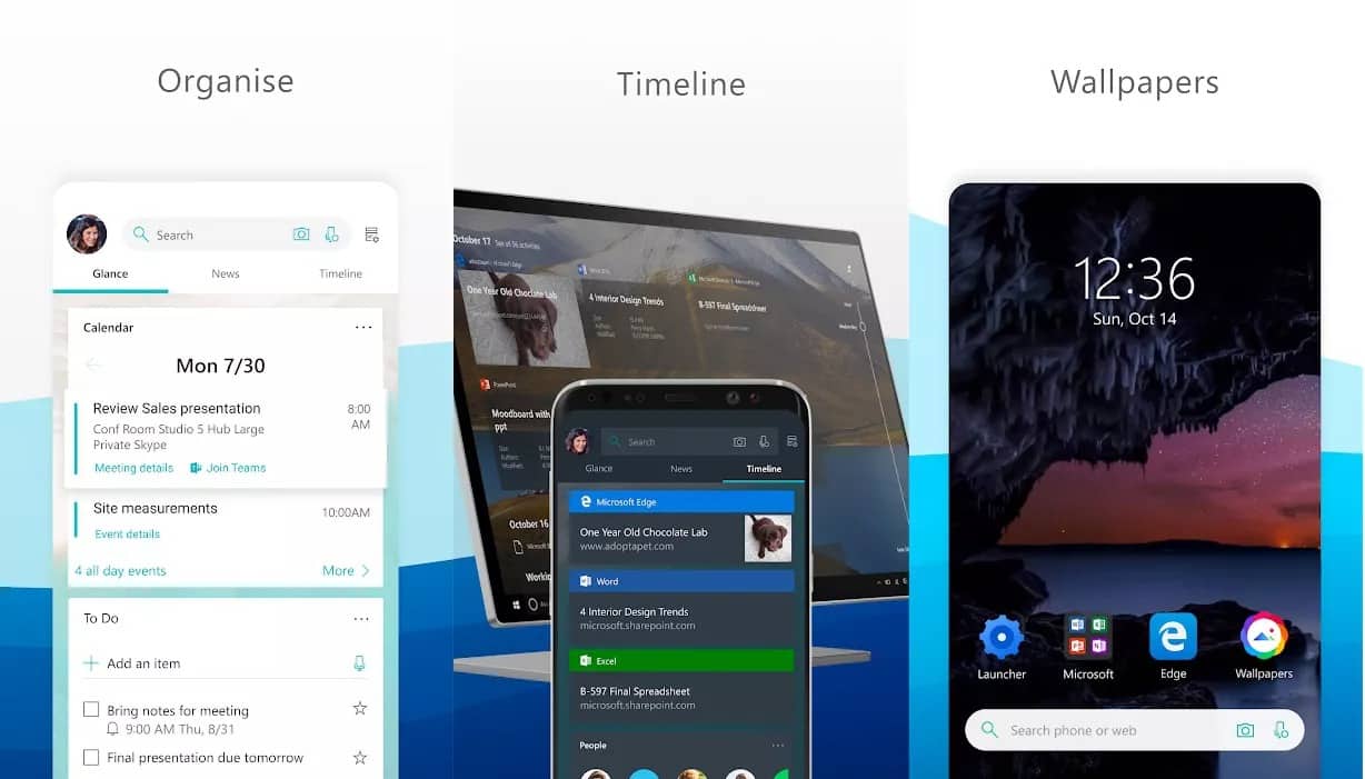 Microsoft Launcher Android başlatıcısına kapsamlı güncelleme