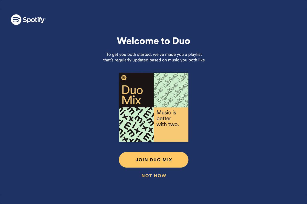 Spotify Premium Duo aboneliği çiftler için ideal