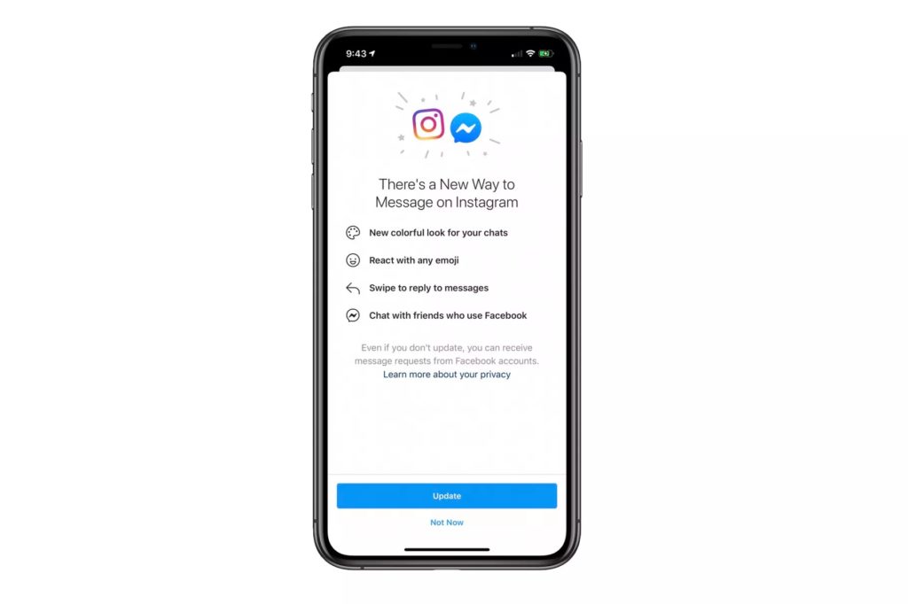 Facebook Instagram ve Messenger sohbetlerini birleştirmeye başladı