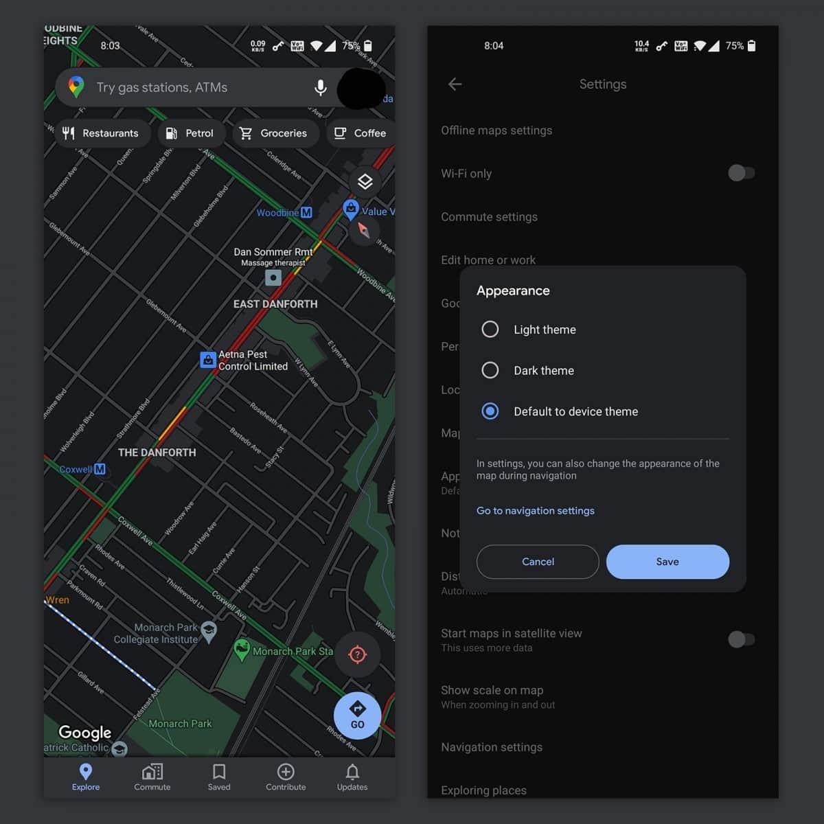 Google Haritalar Android uygulamasında dikkat çekici yenilik