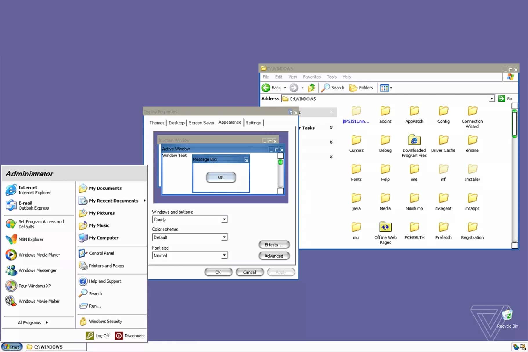 Microsoft zamanında Windows XP için özel bir Mac teması geliştirmiş