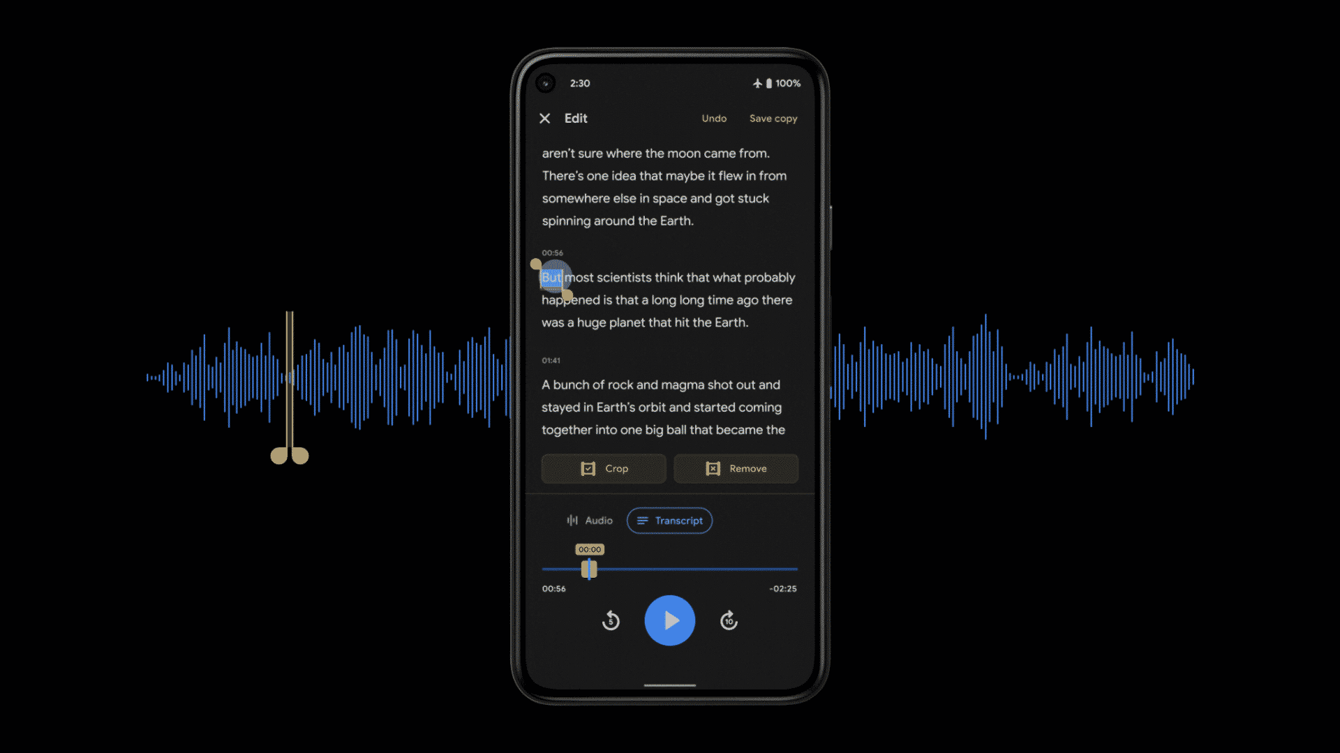 Google Pixel telefonları için yeni ses kaydedici uygulaması