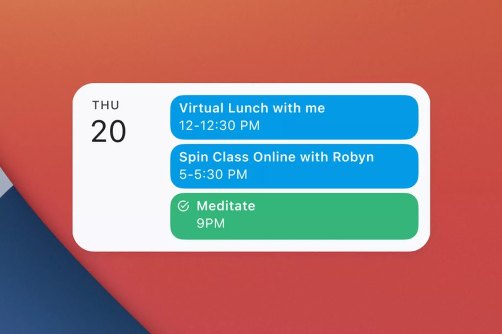 google takvim ios 14 araç takımı