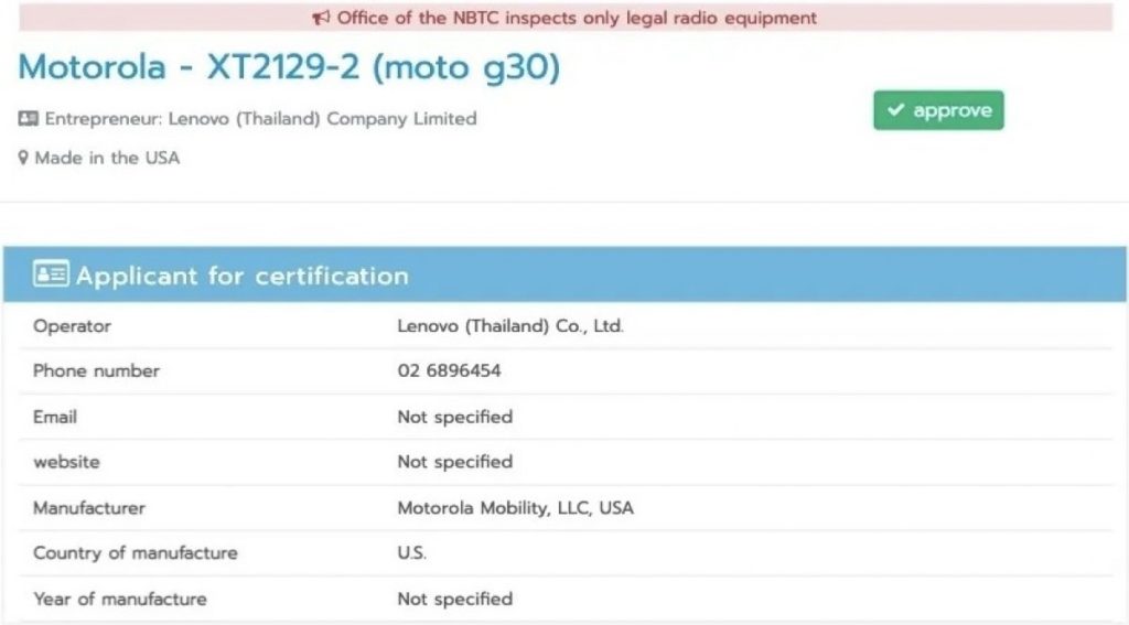 motorola moto g30