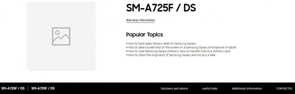 Samsung Galaxy A72 4G'nin çıkışı için bir işaret daha