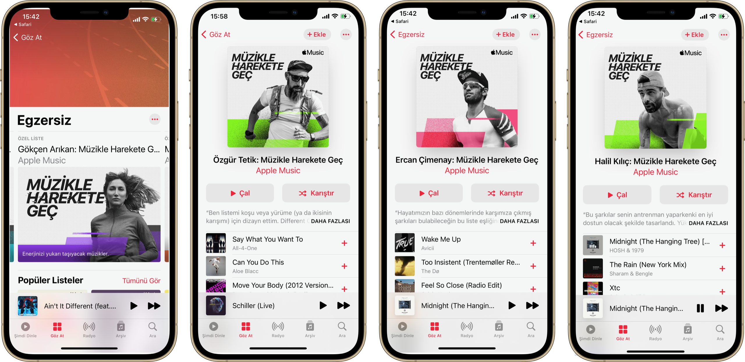 Apple Music'te spor yapanlar için özel "Müzikle Harekete Geç" çalma listeleri
