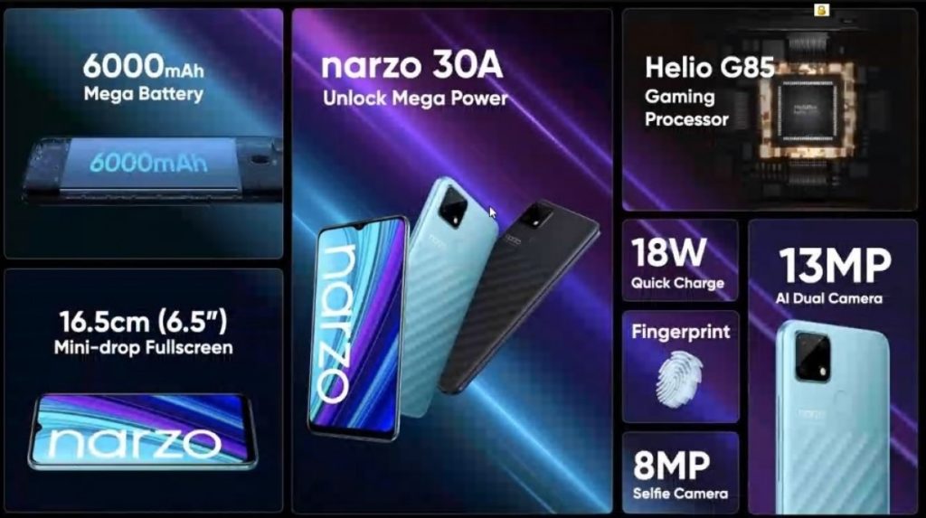Realme Narzo 30 Pro ve 30A tanıtıldı, işte özellikleri