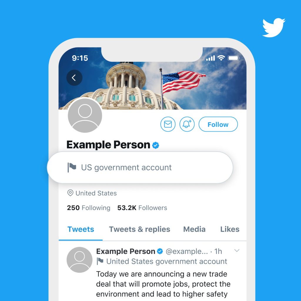 twitter resmi hesap etiketleri