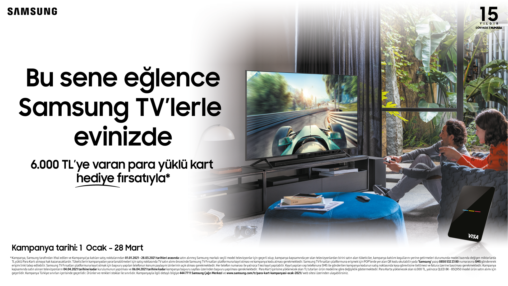 samsung tv kampanya para kart hediyeli