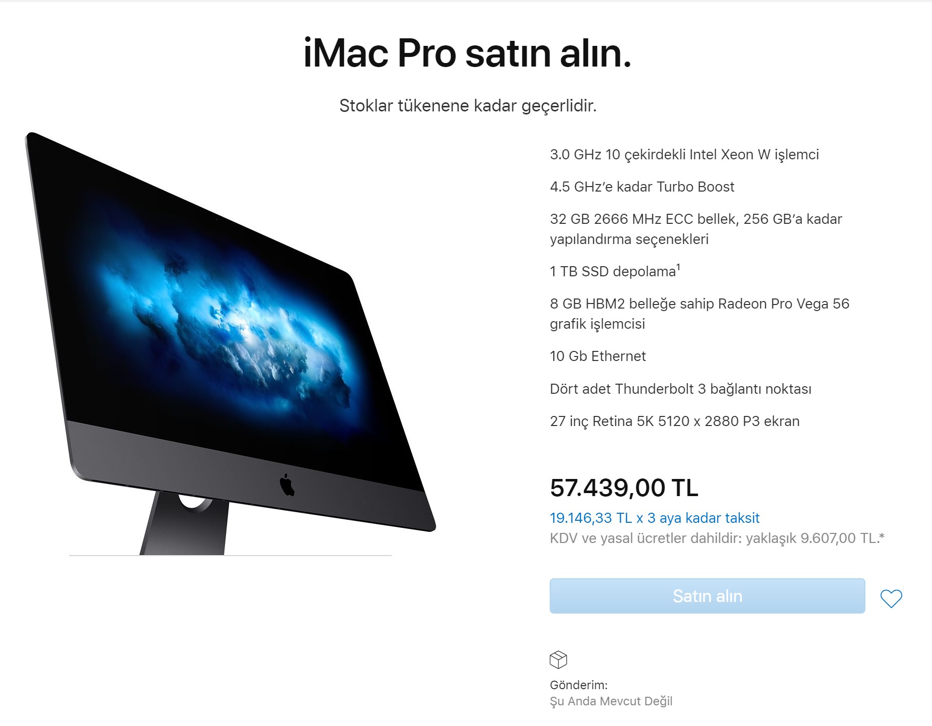 imac pro türkiye mağaza