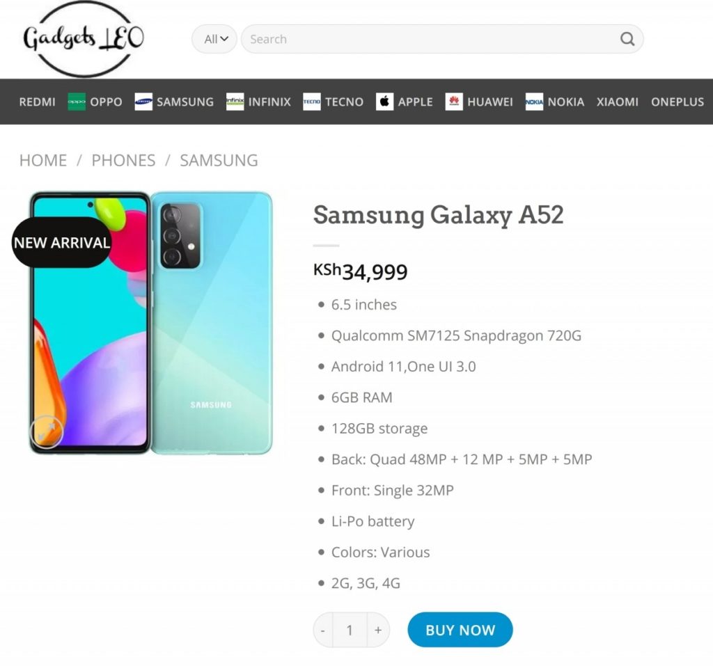 samsung galaxy a52