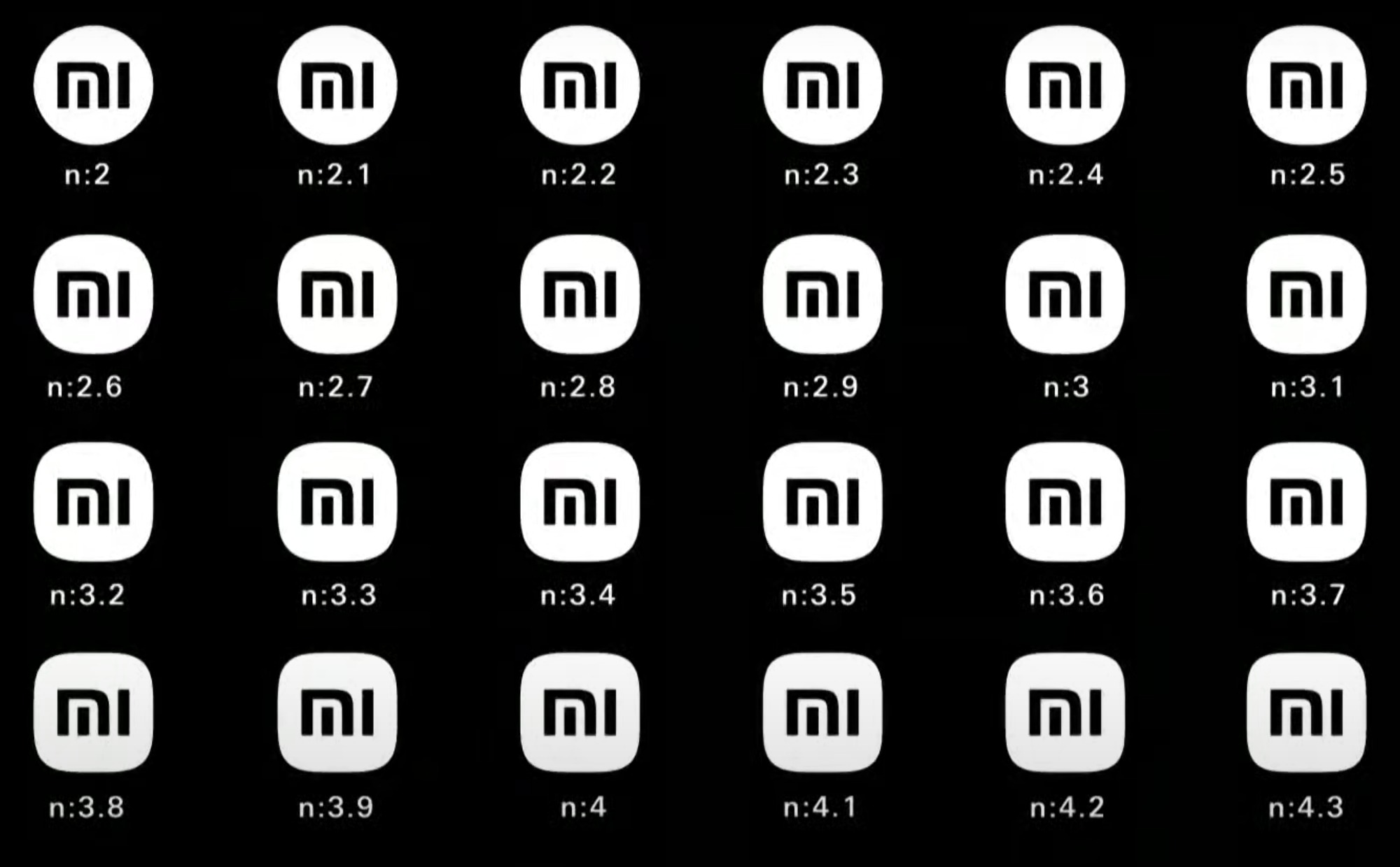 xiaomi yeni logo adayları