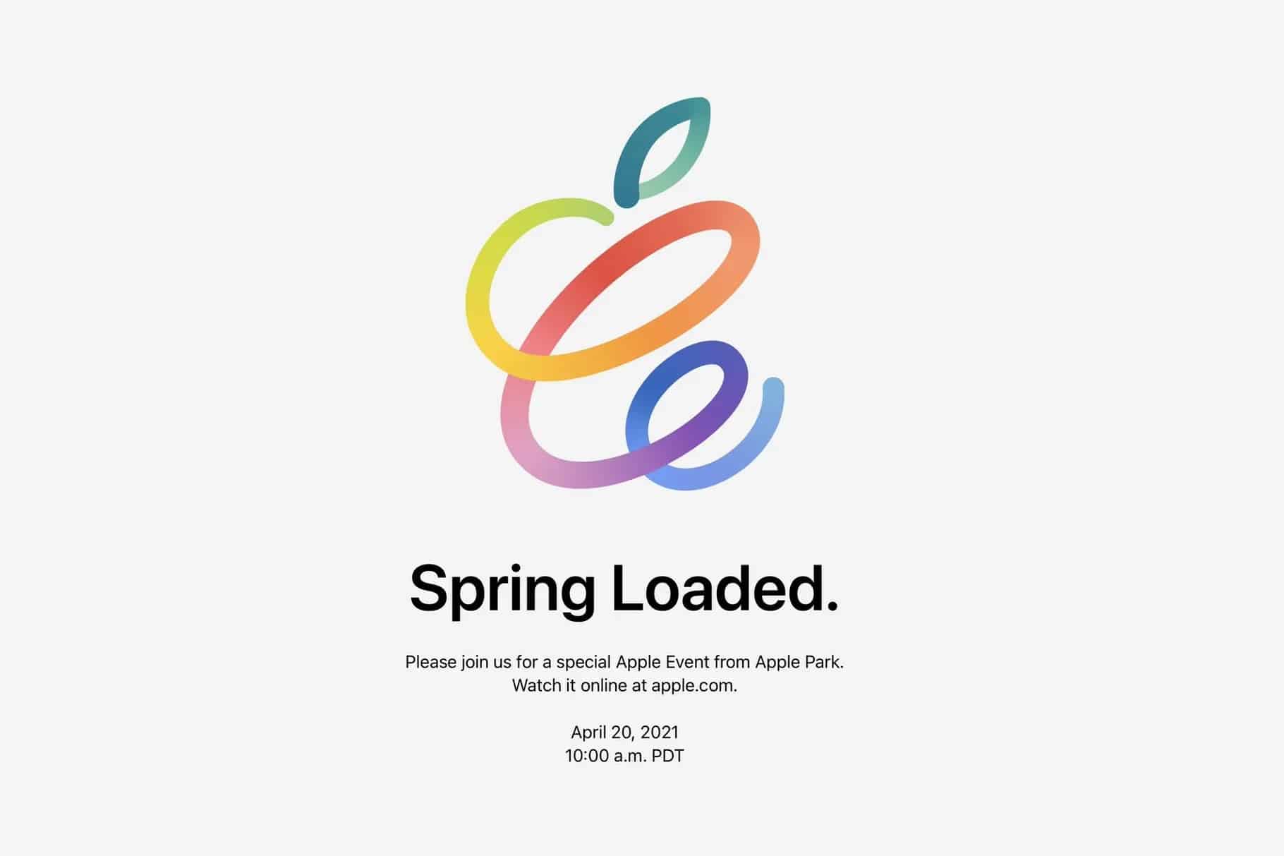 apple 20 nisan ilkbahar etkinliği spring loaded