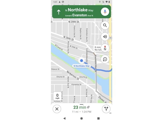 google haritalar android