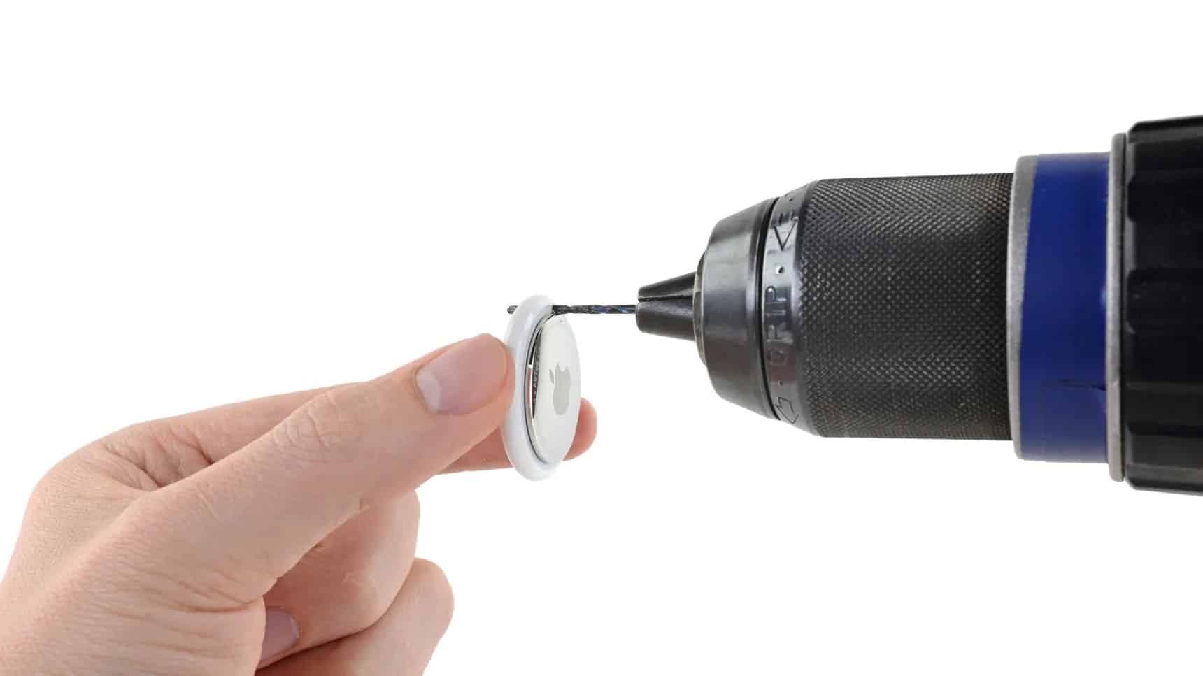 apple airtag ifixit anahtarlık deliği açma