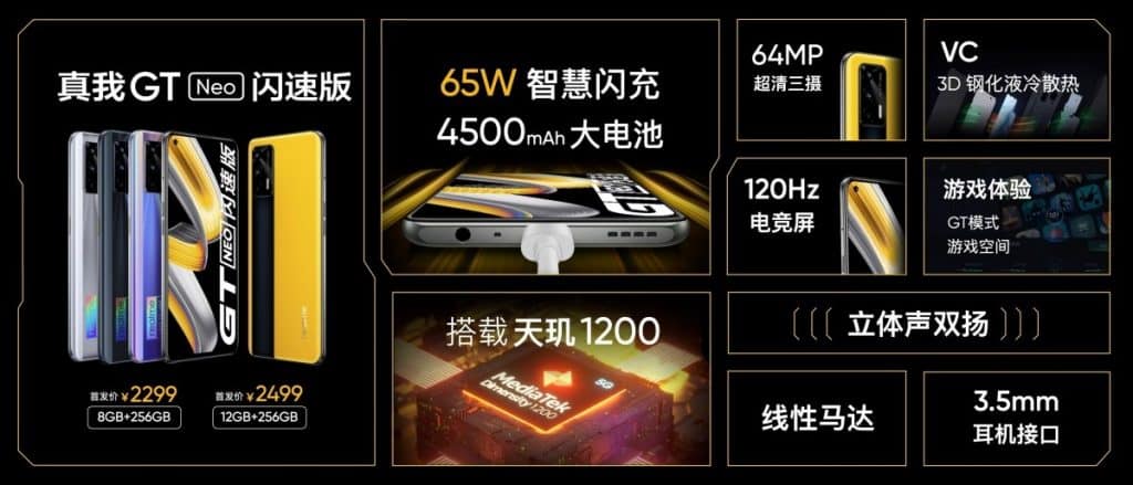 Realme Q3 Pro ve GT Neo hızlı şarjla yenileniyor
