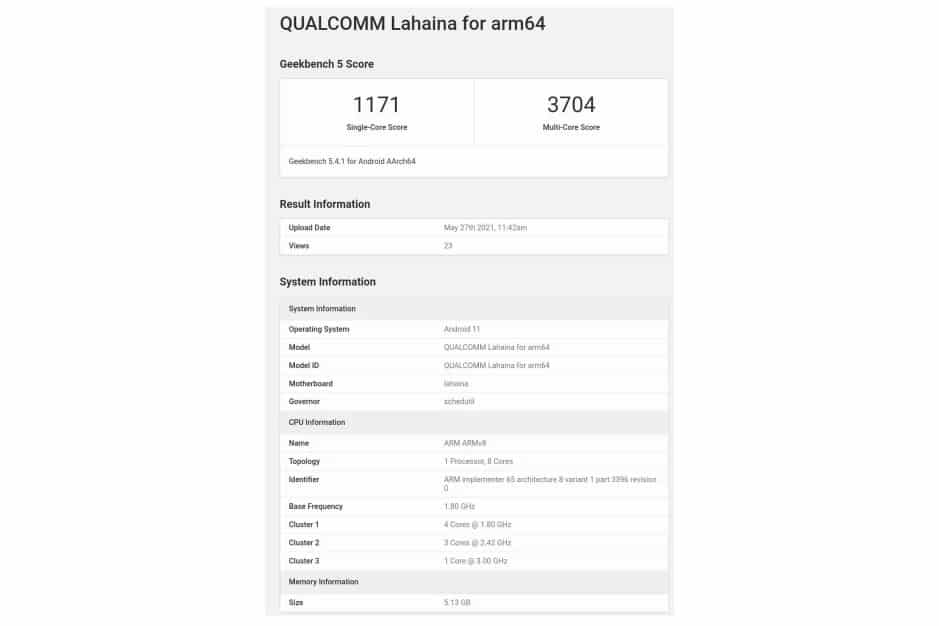Snapdragon 888 Plus ile ilgili işaret GeekBench kayıtlarında görüldü
