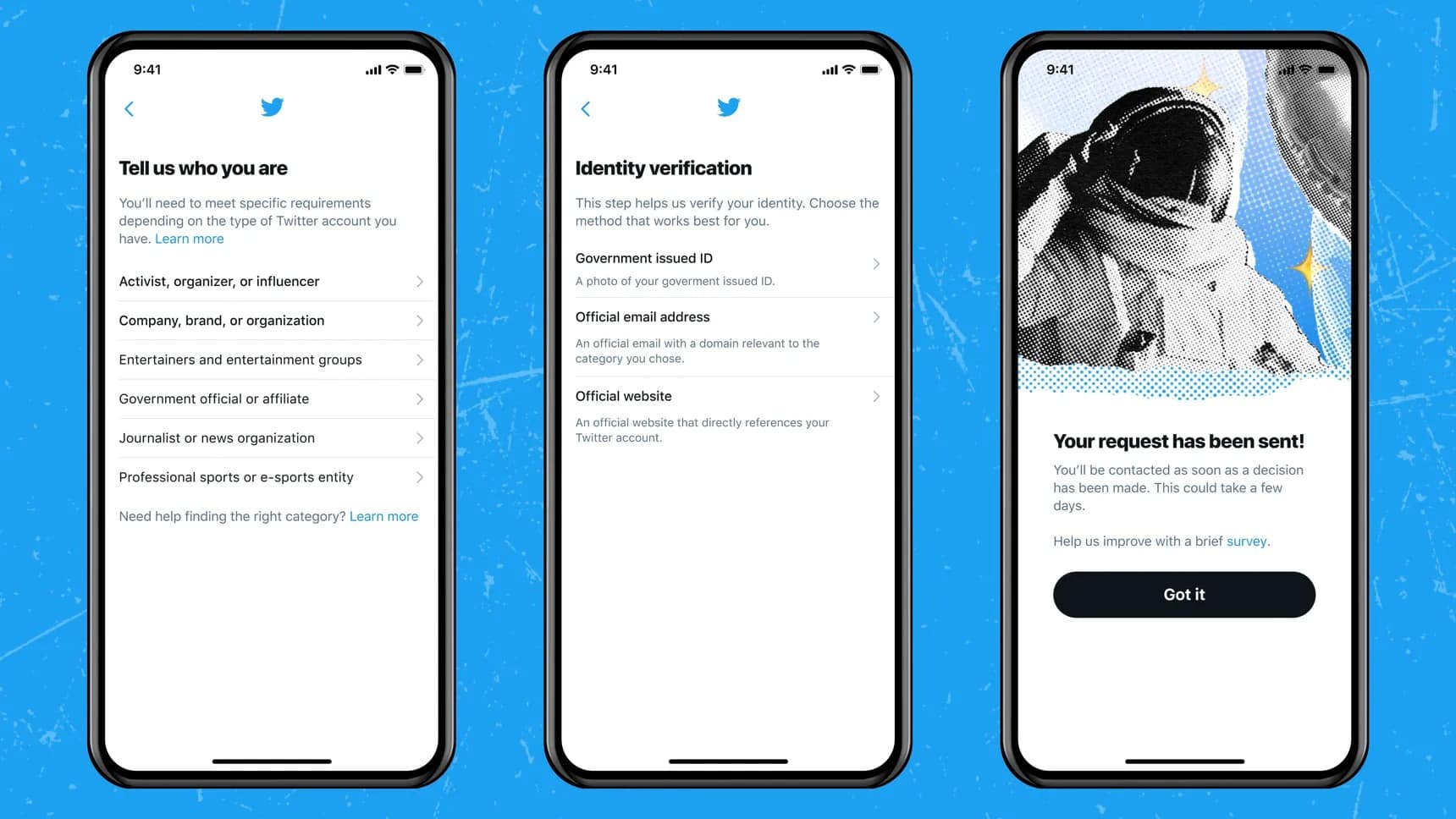 twitter mavi tik alma hesap onayı