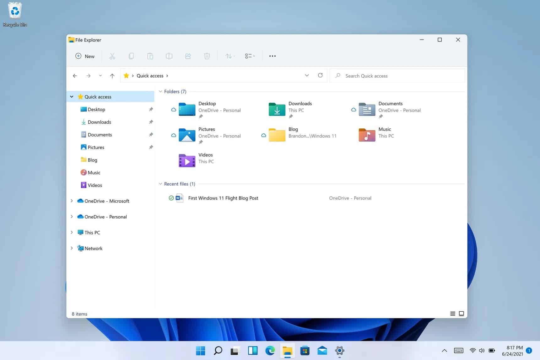 windows 11 önizleme sürümü