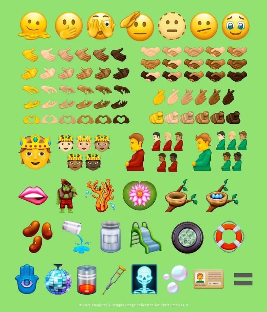 Emoji 14.0 için finale kalan seçenekler belli oldu