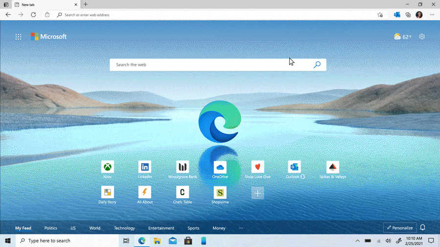 microsoft edge outlook eklenti
