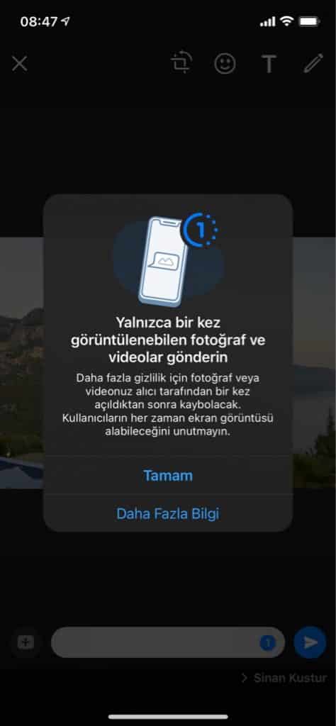 WhatsApp Bir Kez Görüntüle özelliğini kullanıma sundu