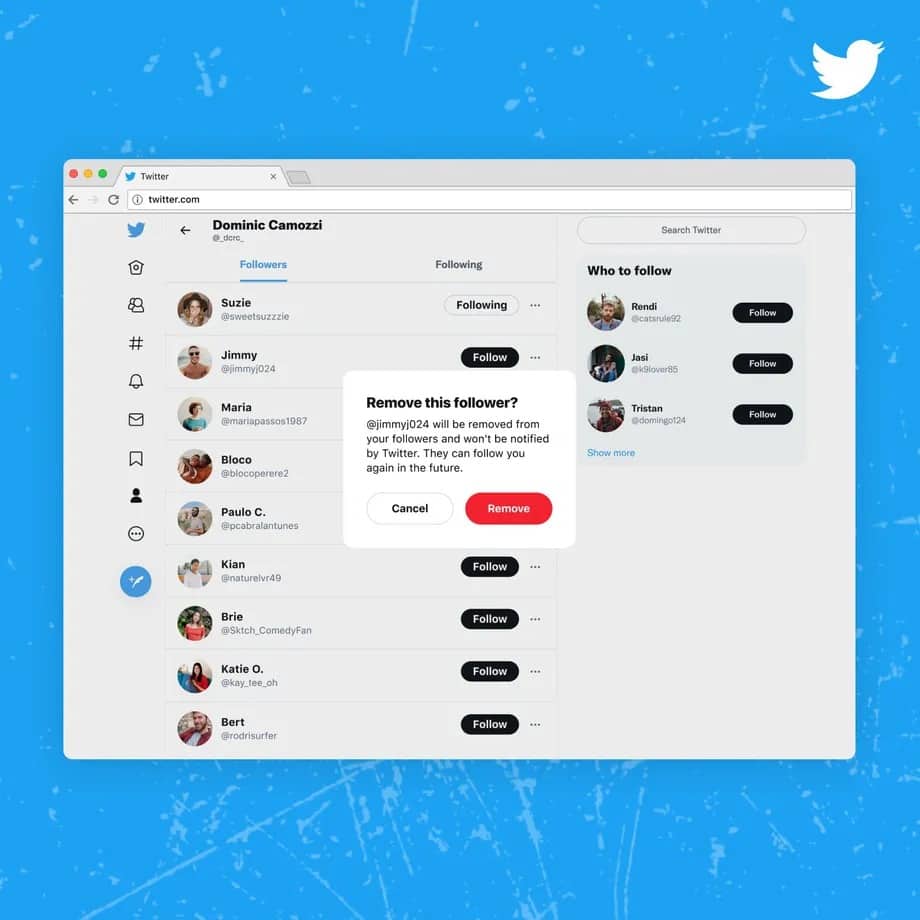 twitter takipçi kaldırma