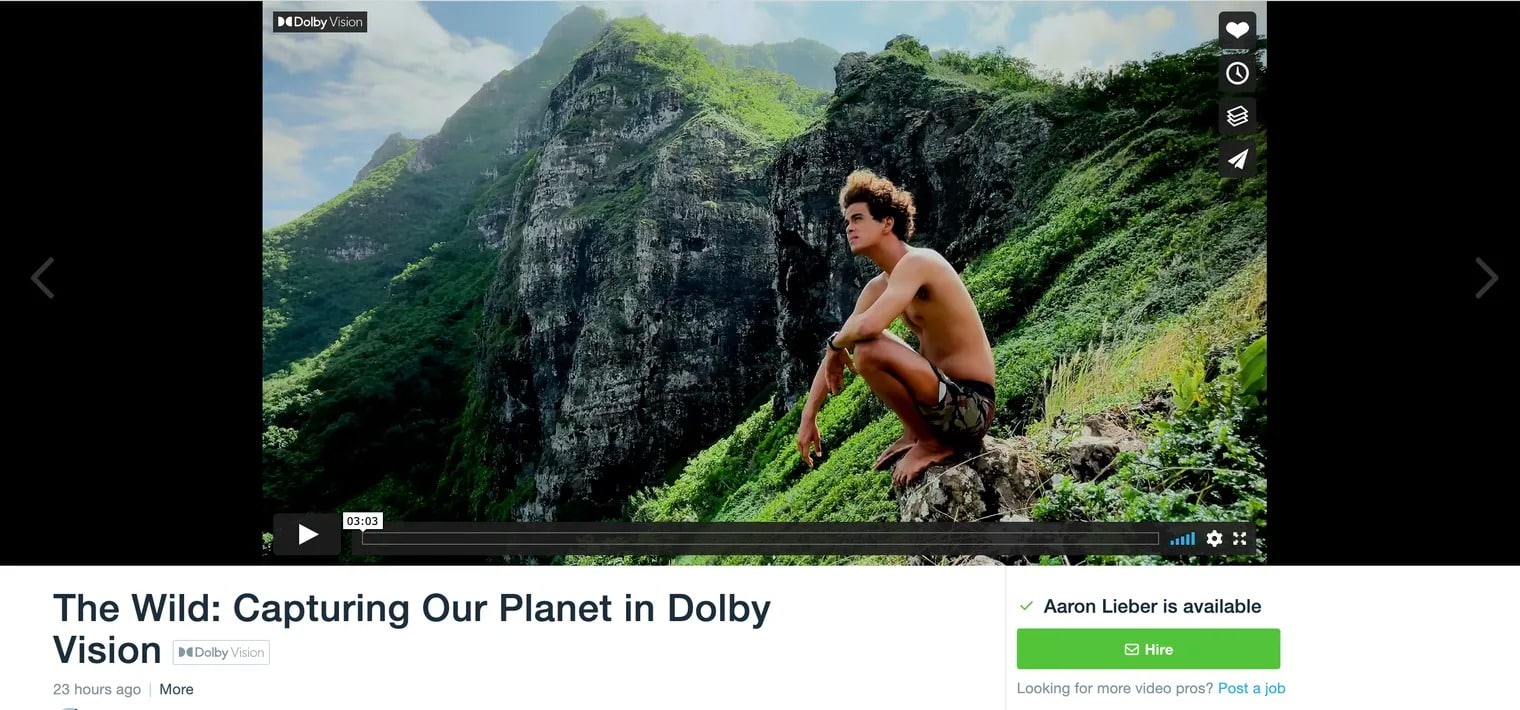 vimeo dolby vision hdr