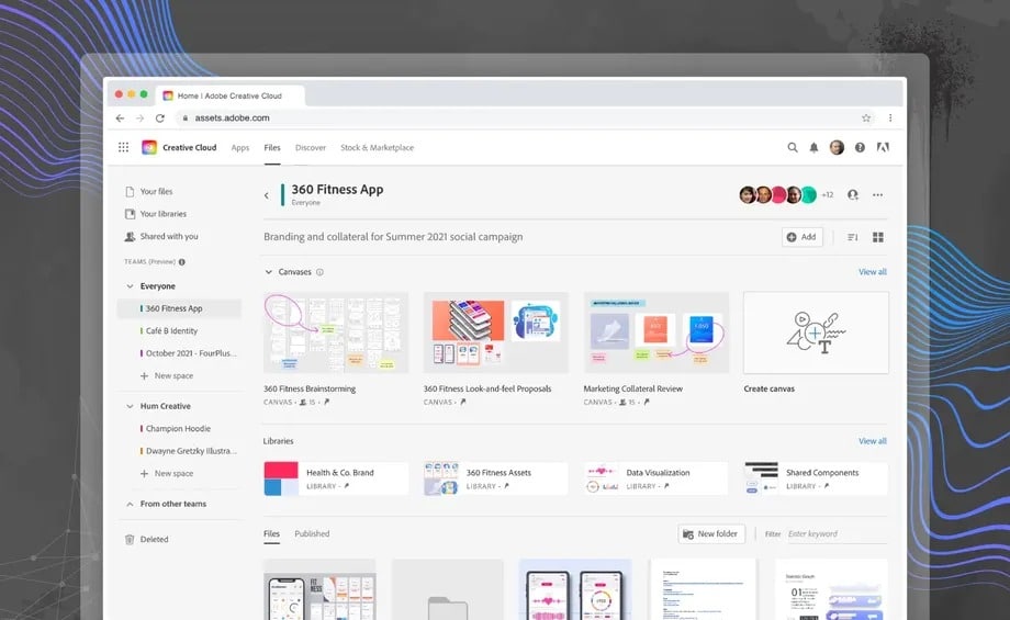 adobe creative cloud spaces
