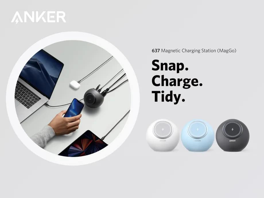 anker maggo magnetic charging station