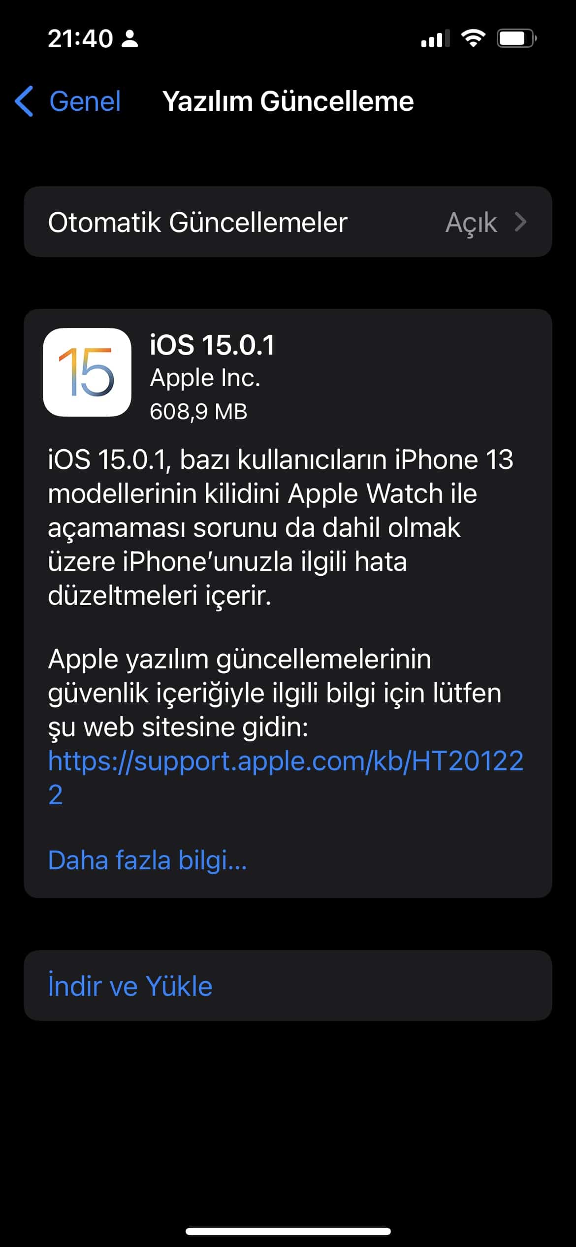 ios 15.0.1