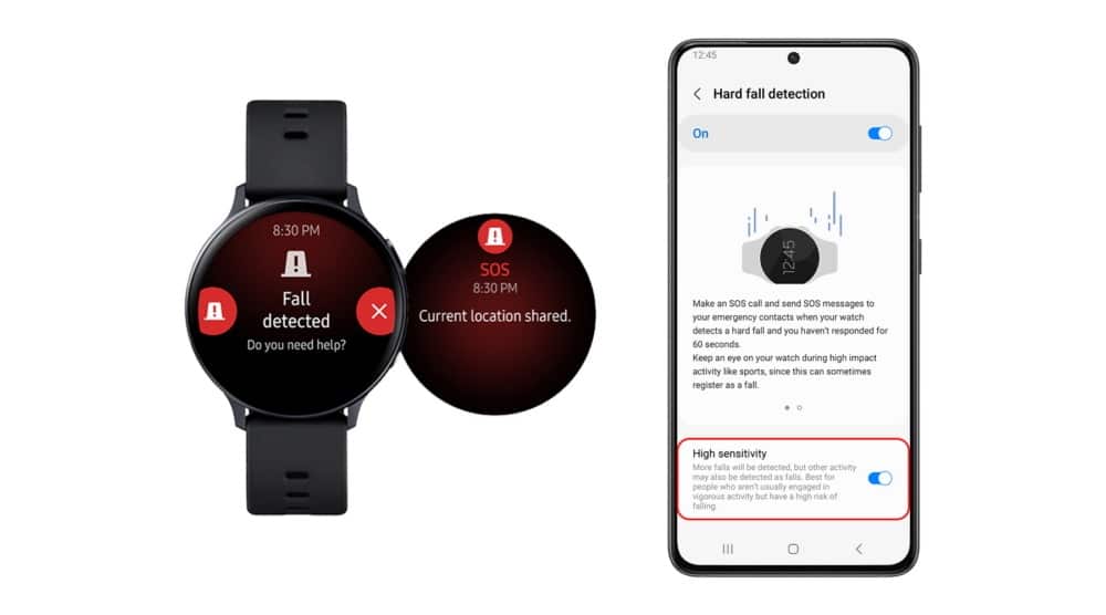 galaxy watch 3 düşme algılama