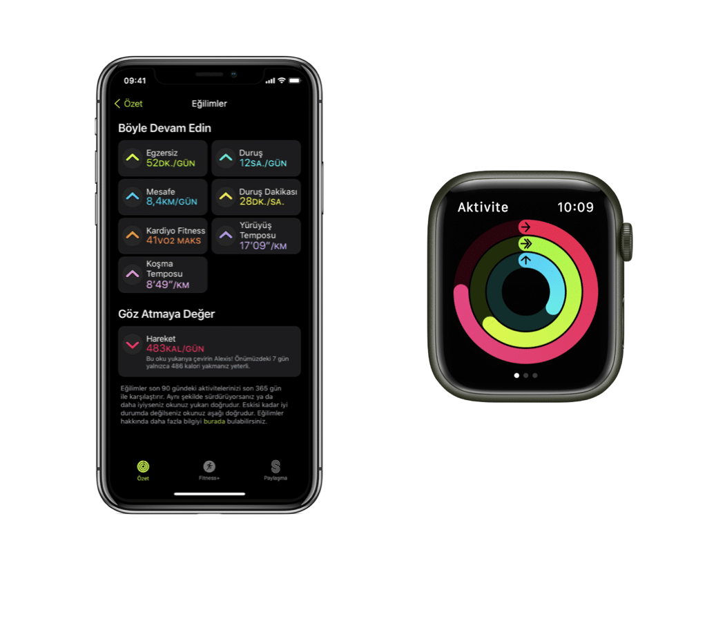 apple watch aktivite