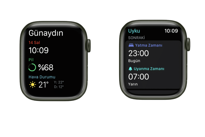 apple watch uyku