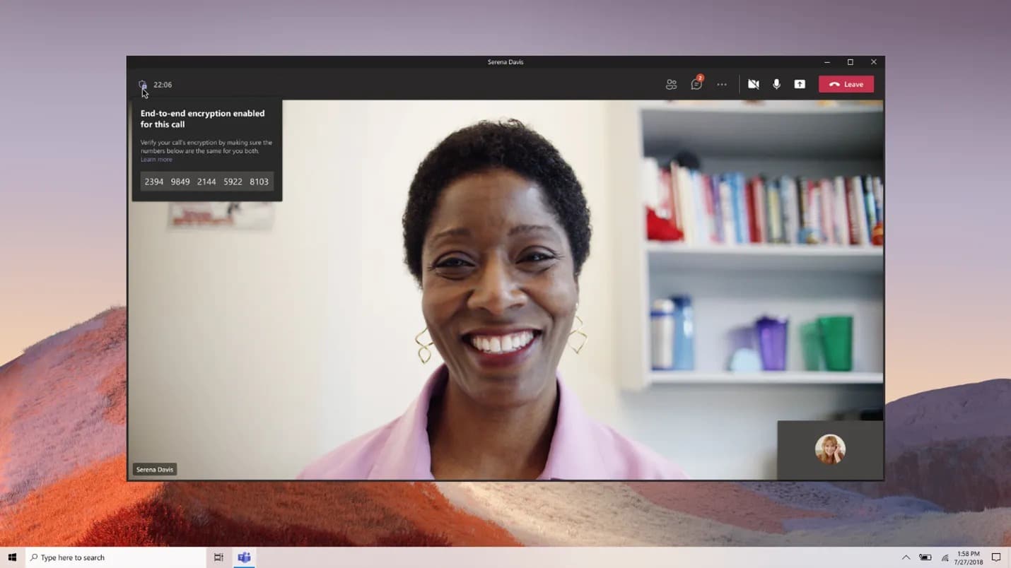 microsoft teams uçtan uca şifreleme