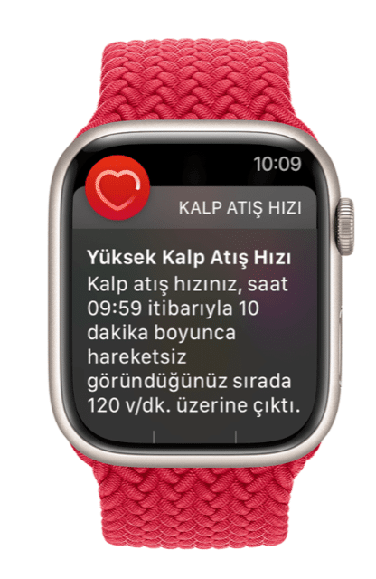 apple watch yüksek kalp atış hızı
