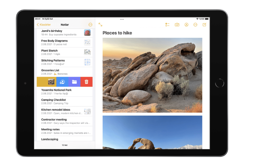ipad notlar