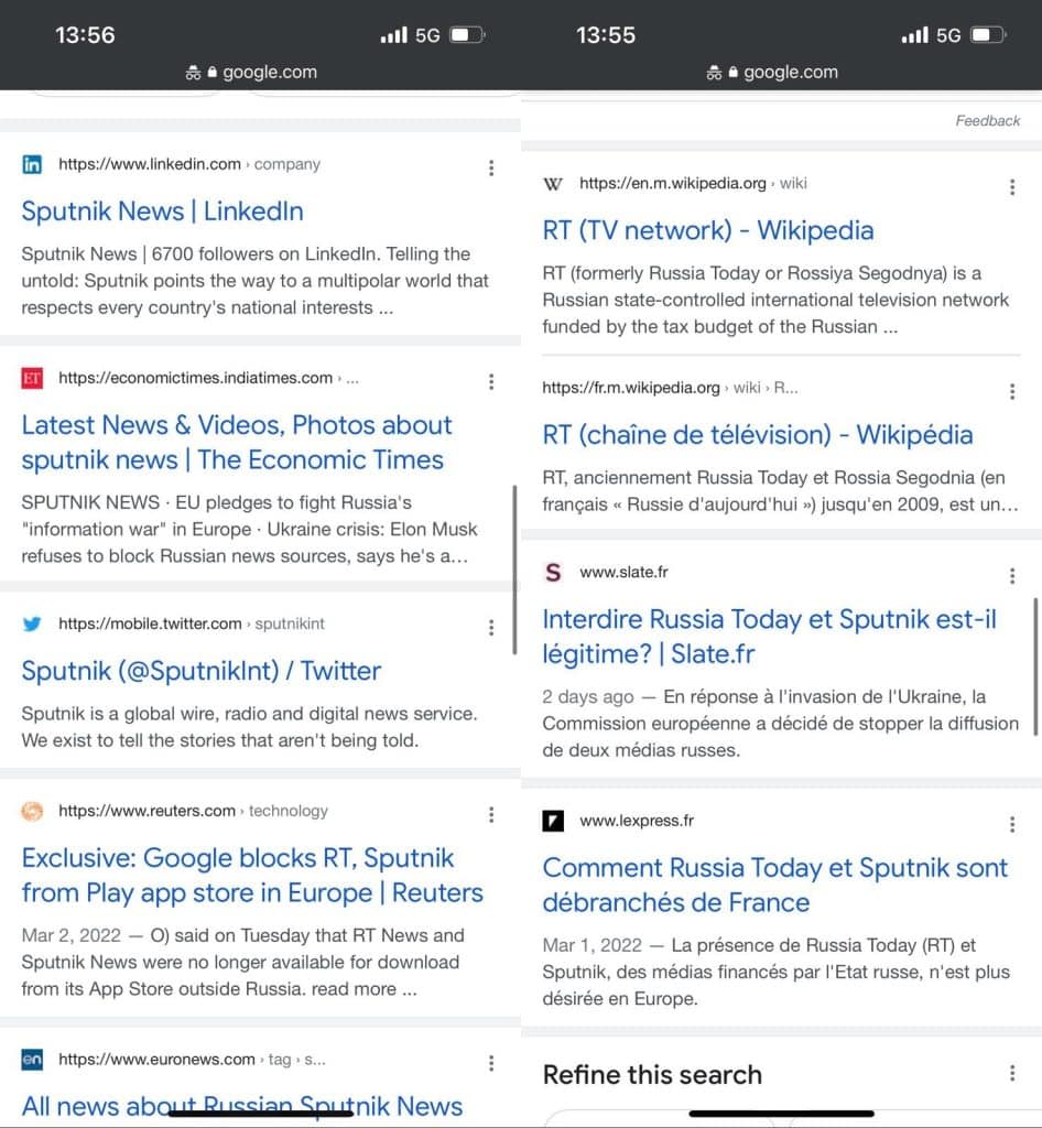 Avrupa Birliği Google'dan Rus devlet medyasına yönelik yeni yaptırım istiyor