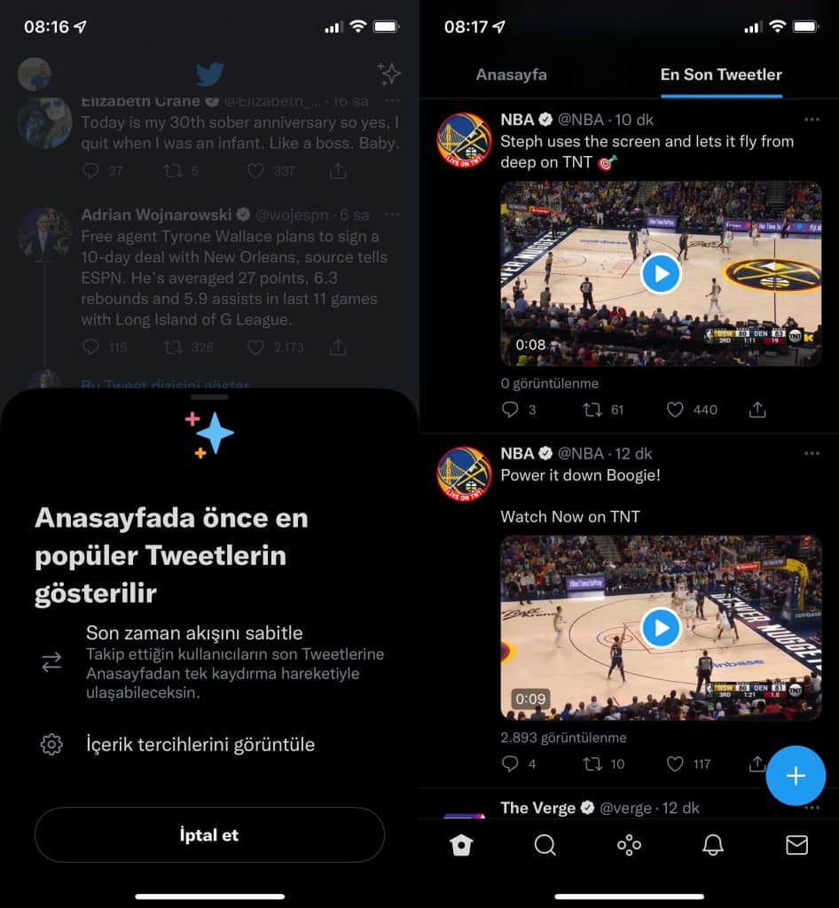 twitter zaman akışları