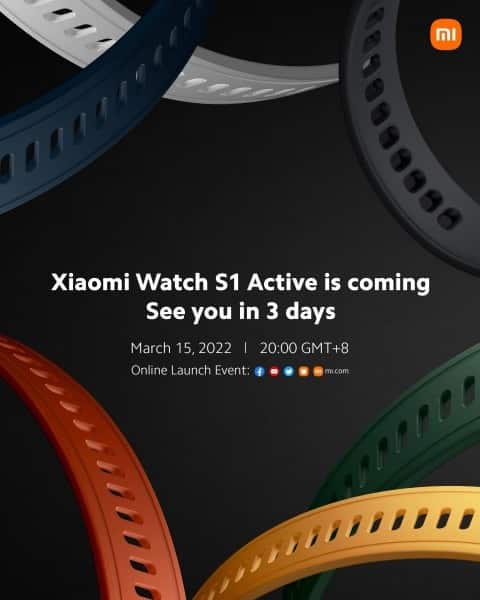 Xiaomi Watch S1 Active akıllı saatin tanıtım tarihi belli oldu