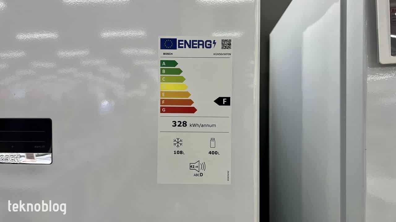 yeni enerji etiketi buzdolabı