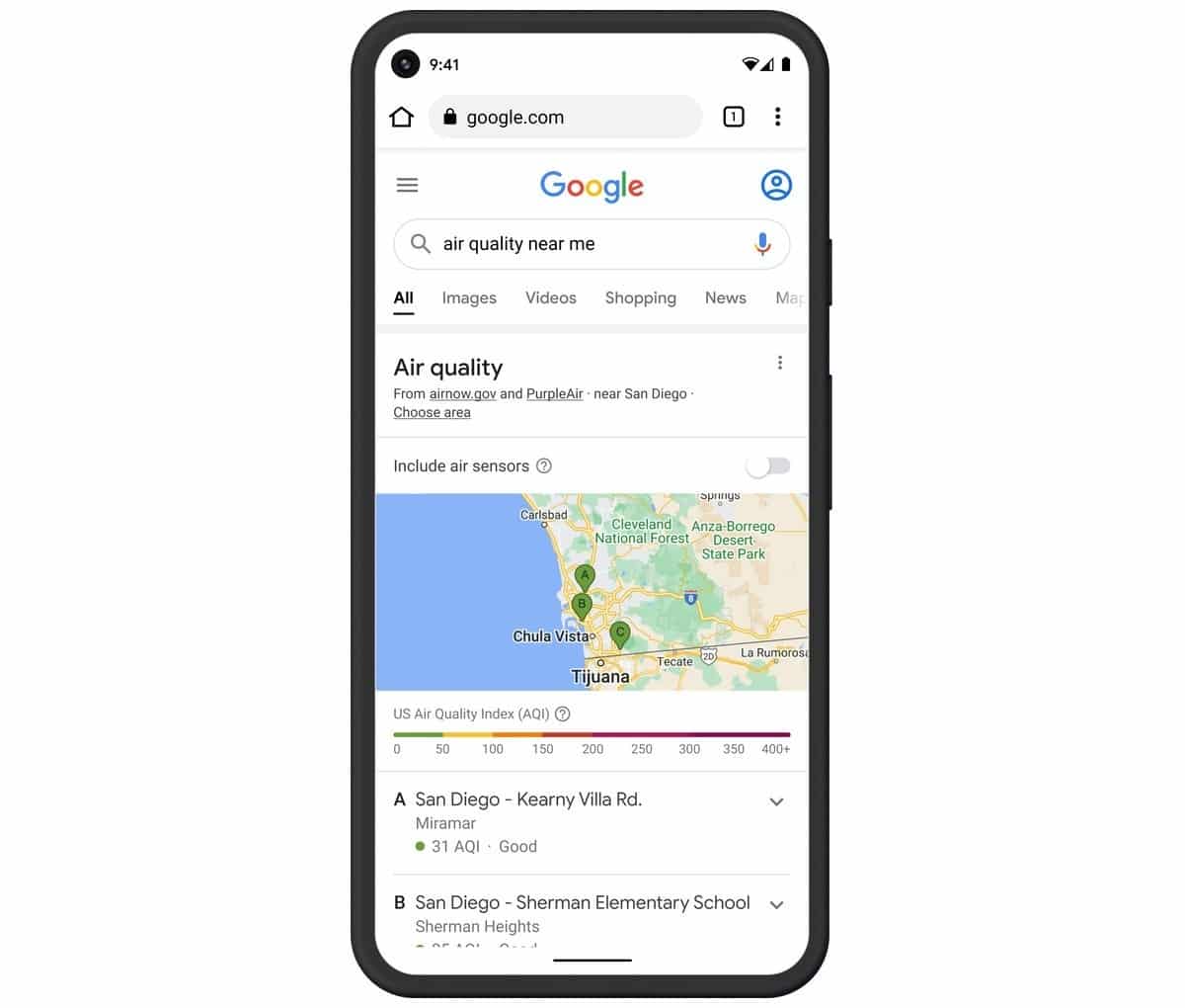 Google Haritalar kullanıcılarına hava kalitesi hakkında bilgi verecek