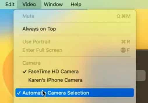 iphone süreklilik kamerası