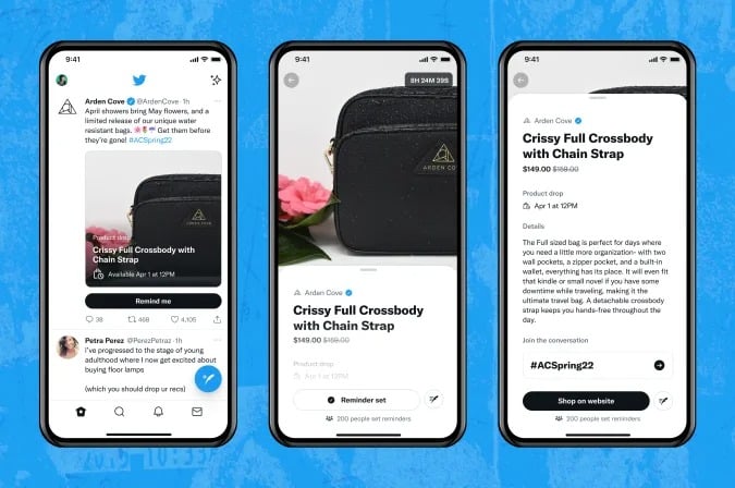 twitter product drops