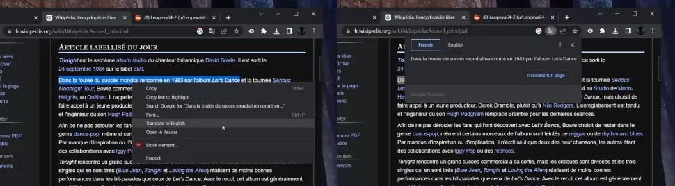 google chrome çeviri