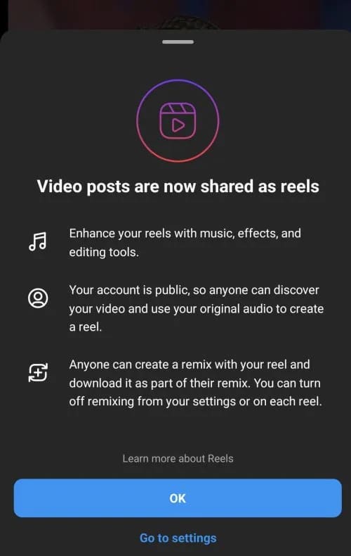instagram reels video