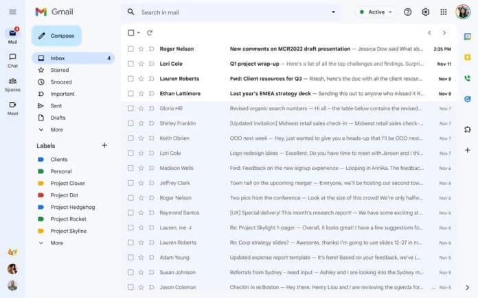 yeni gmail tasarımı