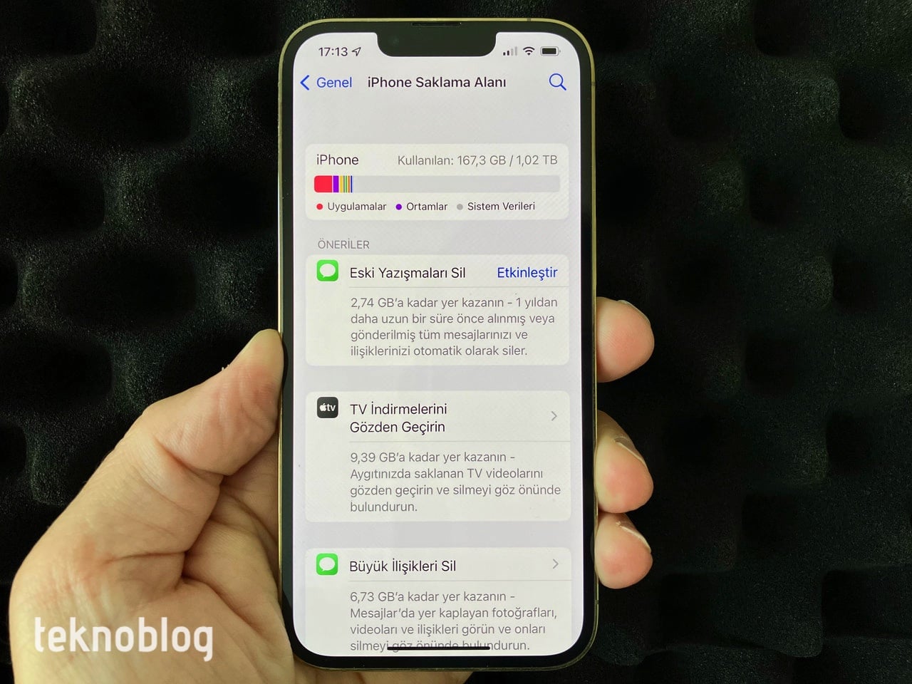 iphone saklama alanı yer açma