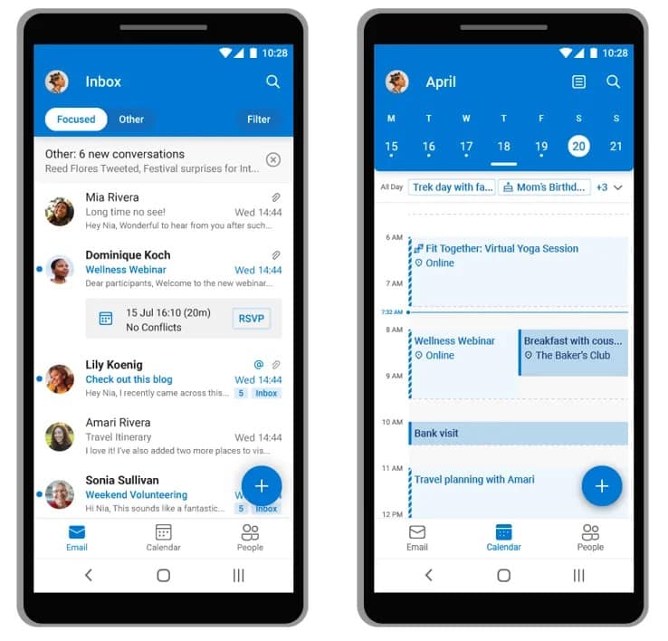 outlook lite android
