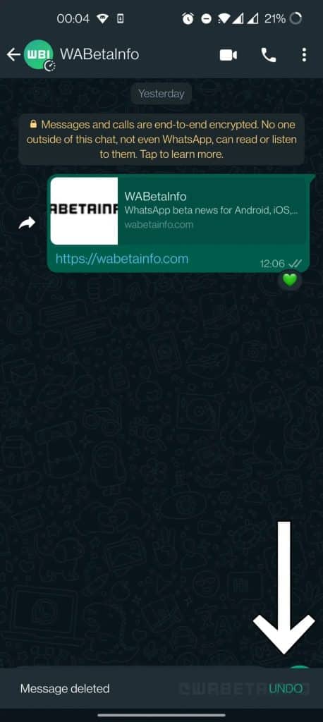 whatsapp silinen mesajları geri getirme